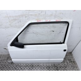 Porta Anteriore Sinistra Fiat Panda 141 Bianca Prima Serie 1980 2003  B3561