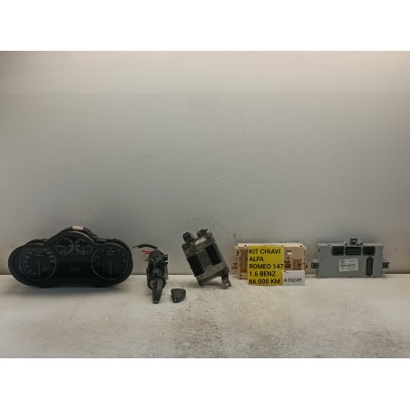 Kit chiave accensione Alfa Romeo 147 1.6B centralina 73501813  A10249