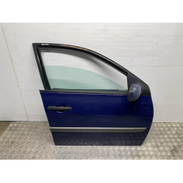 RENAULT MEGANE 2 2002 2010 PORTA PORTIERA ANTERIORE DESTRA BLU  B2070