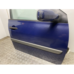 RENAULT MEGANE 2 2002 2010 PORTA PORTIERA ANTERIORE DESTRA BLU  B2070