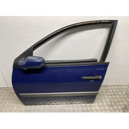 RENAULT MEGANE 2 2002 2010 PORTA PORTIERA ANTERIORE SINISTRA 5 porte BLU  B2069