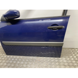 RENAULT MEGANE 2 2002 2010 PORTA PORTIERA ANTERIORE SINISTRA 5 porte BLU  B2069