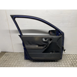 RENAULT MEGANE 2 2002 2010 PORTA PORTIERA ANTERIORE SINISTRA 5 porte BLU  B2069