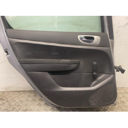 PORTA PORTIERA POSTERIORE SINISTRA SX PEUGEOT 307 GRIGIA 2001 2009  B2598