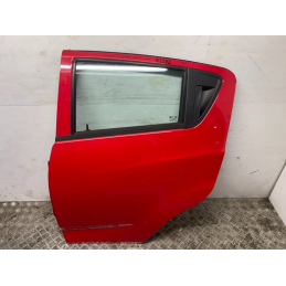 PORTA PORTIERA POSTERIORE SINISTRA SX CHEVROLET SPARK 2009 2015 ROSSA  B2582