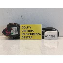 Cintura di sicurezza anteriore destra Volkswagen Golf 5 V 602213300  A10291