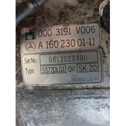 Compressore aria condizionata Smart fortwo 450 600B A1602300111  A10296