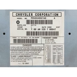 Autoradio stereo CD Dodge Caliber 2006 2012 p05064067ag  A10375