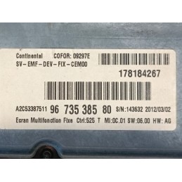 Quadro strumenti Citroen C4 Grand Picasso Diesel P9666852780 9673538580  A10405