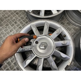 Cerchi In Lega 15 Pollici Renault Clio 3 Modus Grand Modus Originali  B3436