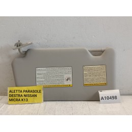 Aletta parasole destra passeggero pantina Nissan Micra K13 2010 2016  A10498