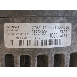Alternatore Alfa Romeo Mito 1.6D 51854901 100A Fiat Lancia 955A3000  A10523