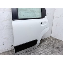Porta Posteriore Sinistra Fiat Panda 312 3 Serie Bianca Originale Usata  B3581