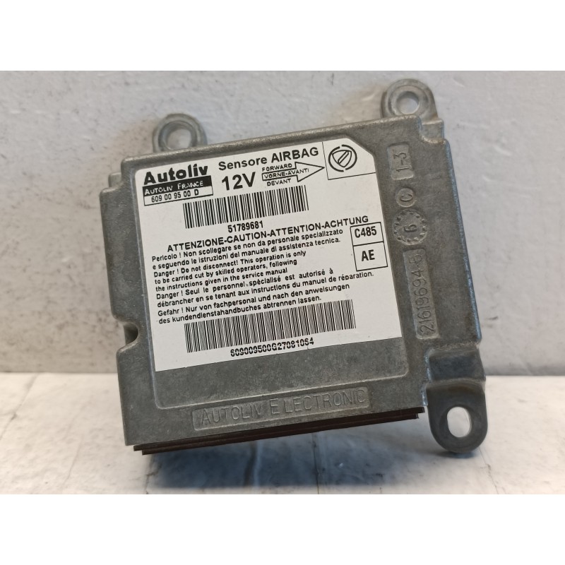 Centralina modulo airbag Lancia Ypsilon 843 51789681 2003 2011  A10538