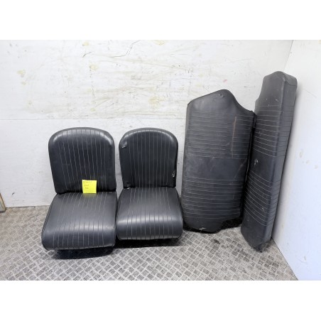 Tappezzeria Sedili Completa Fiat 500 Epoca F L R In Pelle Con Difetti  B3606