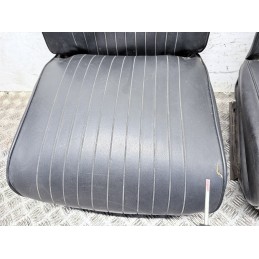 Tappezzeria Sedili Completa Fiat 500 Epoca F L R In Pelle Con Difetti  B3606