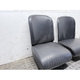 Tappezzeria Sedili Completa Fiat 500 Epoca F L R In Pelle Con Difetti  B3606