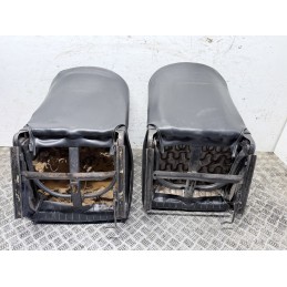 Tappezzeria Sedili Completa Fiat 500 Epoca F L R In Pelle Con Difetti  B3606