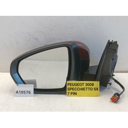 Specchietto retrovisore sinistro 7 pin Peugeot 3008 2 serie 2016 2023  A10576