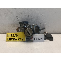 Blocchetto avviamento Chiave Nissan Micra K12 KEYLESS 2003 2010  A10605