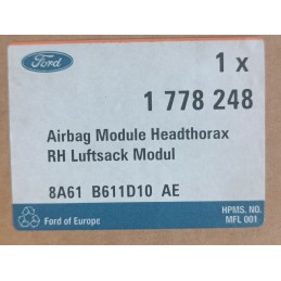 Airbag sedile destro passeggero Ford Fiesta MK6 2008 2013 8A61-B611D10-AE  A10689