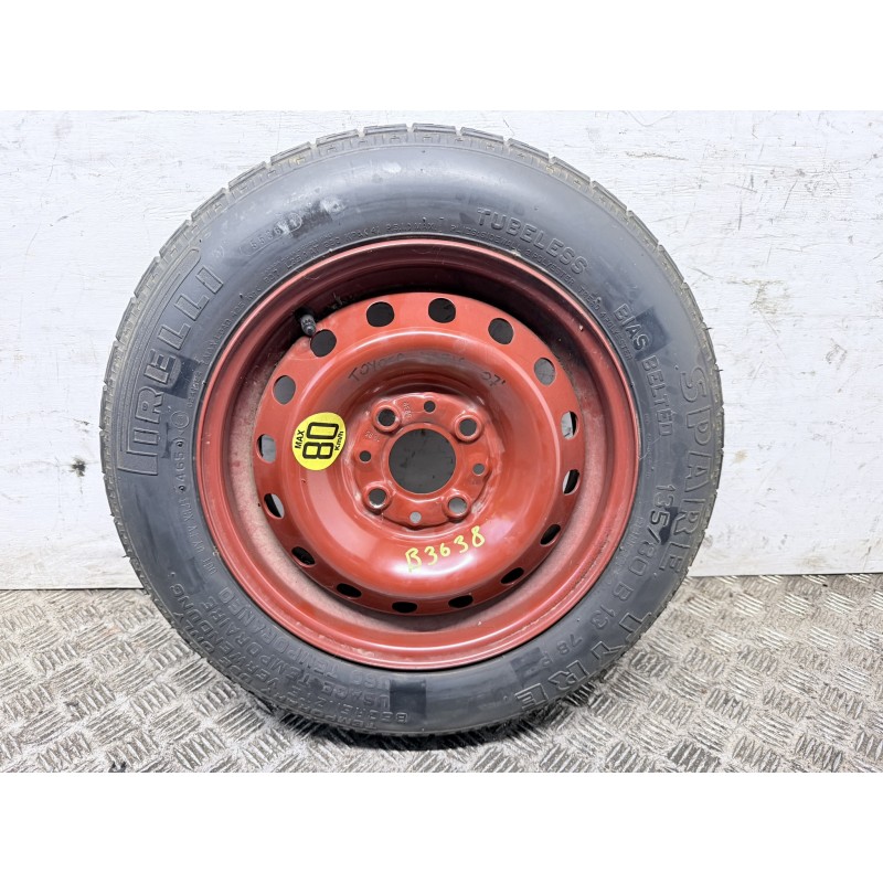 Ruotino Di Scorta Fiat Panda 169 Lancia 13 Pollici 4 Fori Pirelli 135 80 13  B3638