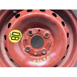 Ruotino Di Scorta Fiat Panda 169 Lancia 13 Pollici 4 Fori Pirelli 135 80 13  B3638