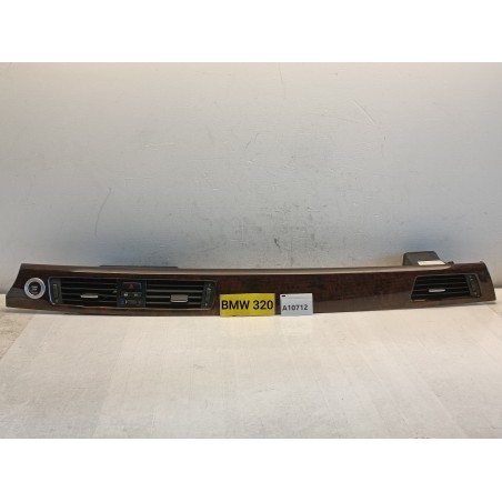 Modanatura centrale cruscotto radica bocchette Bmw serie 3 E90 2005 2012  A10712
