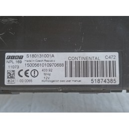 Centralina body computer Fiat Panda 2 169 51874385 S180131001A  A10737