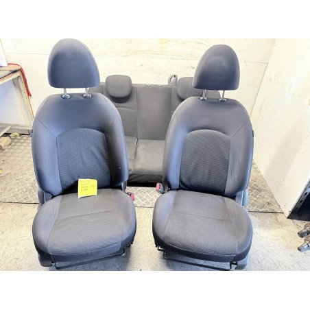 Tappezzeria Completa Nissan Micra K13 Tessuto Nero Buono Stato Usata  B3626