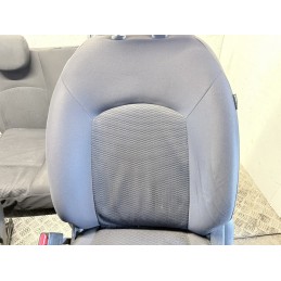 Tappezzeria Completa Nissan Micra K13 Tessuto Nero Buono Stato Usata  B3626