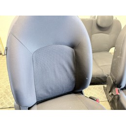 Tappezzeria Completa Nissan Micra K13 Tessuto Nero Buono Stato Usata  B3626