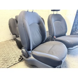 Tappezzeria Completa Nissan Micra K13 Tessuto Nero Buono Stato Usata  B3626