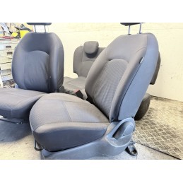 Tappezzeria Completa Nissan Micra K13 Tessuto Nero Buono Stato Usata  B3626