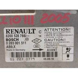 Centralina modulo airbag Renault Clio 3 serie 8200528766 0285001511  A10759