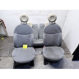 Tappezzeria Sedili Fiat 500 3 Porte Tessuto Chiaro Beige Dal 2007 In Poi  B3729