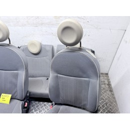 Tappezzeria Sedili Fiat 500 3 Porte Tessuto Chiaro Beige Dal 2007 In Poi  B3729