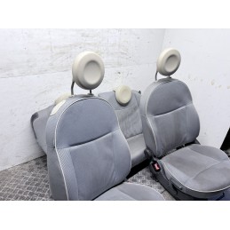 Tappezzeria Sedili Fiat 500 3 Porte Tessuto Chiaro Beige Dal 2007 In Poi  B3729