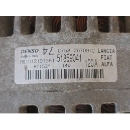 Alternatore Fiat Grande Punto Evo 1.4B 51859041 14V 120A  A10977