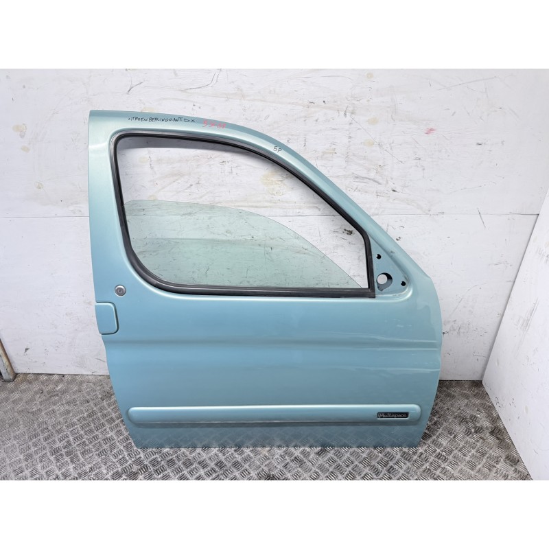 Porta Anteriore Destra Citroen Berlingo Peugeot Ranch Celeste 1996 2002  B3688