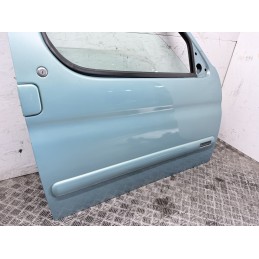 Porta Anteriore Destra Citroen Berlingo Peugeot Ranch Celeste 1996 2002  B3688