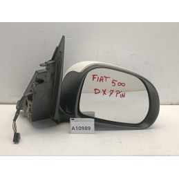 Specchietto retrovisore destro Fiat 500L 7 Pin bianco 2012 2017  A10989