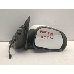 Specchietto retrovisore destro Fiat 500L 7 Pin bianco 2012 2017  A10989