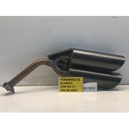 Terminale marmitta scarico doppio Zontes ZT 350 GK 2025 originale  A11012