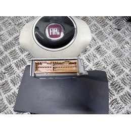 Kit Airbag Completo Fiat 500 Cruscotto Beige Panna Volante Cinture  b3794