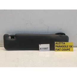 Aletta parasole pantina sinistra Fiat Coupe 1993 2000 pelle nero  A11087