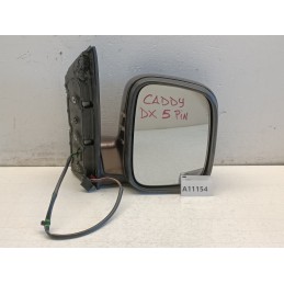 Specchietto retrovisore destro 5 pin Volkswagen Caddy 3 serie 2006 in poi  A11154
