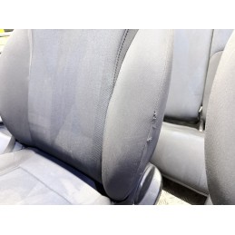 Tappezzeria Completa Lancia Ypsilon 3 Serie Tessuto Nero Ricami Blu  B3834