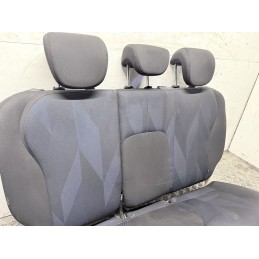 Tappezzeria Completa Lancia Ypsilon 3 Serie Tessuto Nero Ricami Blu  B3834