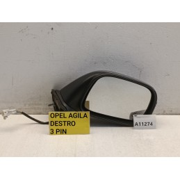 Specchietto retrovisore destro Opel Agila A 2000 2008 3 Pin  A11274